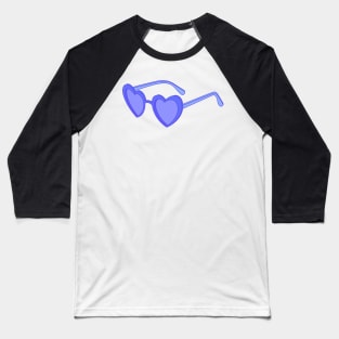 Purple Heart shaped sunglasses Baseball T-Shirt